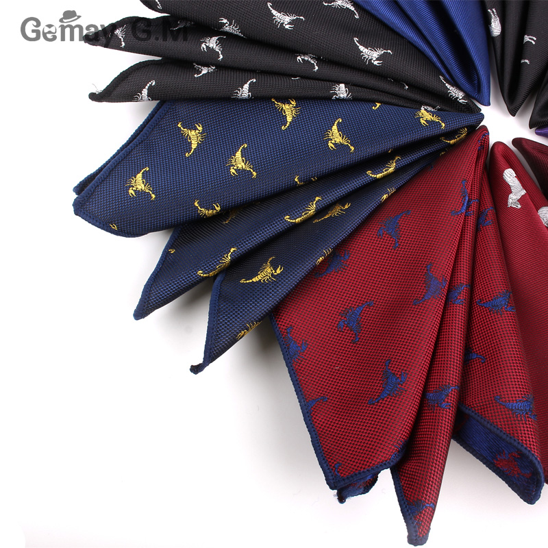 Карманный квадратный мужской платок с мультяшным рисунком