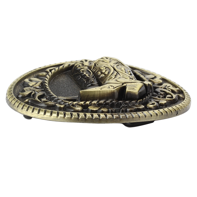 Klassiker beliebte Stiefel Muster Cowboy Gürtels chnalle Legierung