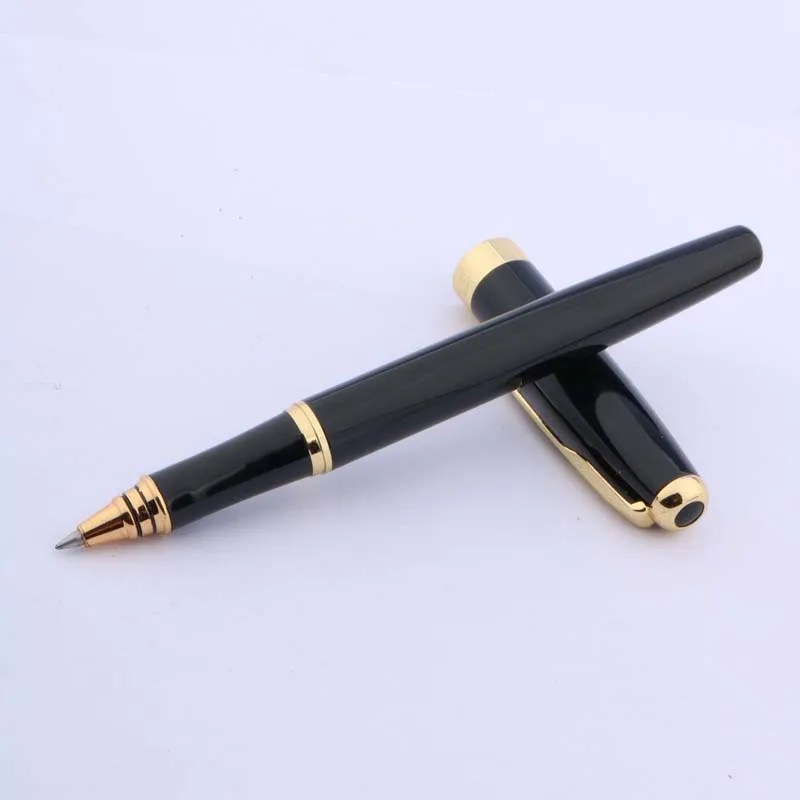 Sang Trọng 388 Đen Tháp Bóng Lăn Cổ Thụ Bút Gợn Sóng Vàng Viền Tặng Mũi Tên Kẹp Chữ Ký Bút Văn Phòng Kinh Doanh Đồ Dùng Học Tập Viết