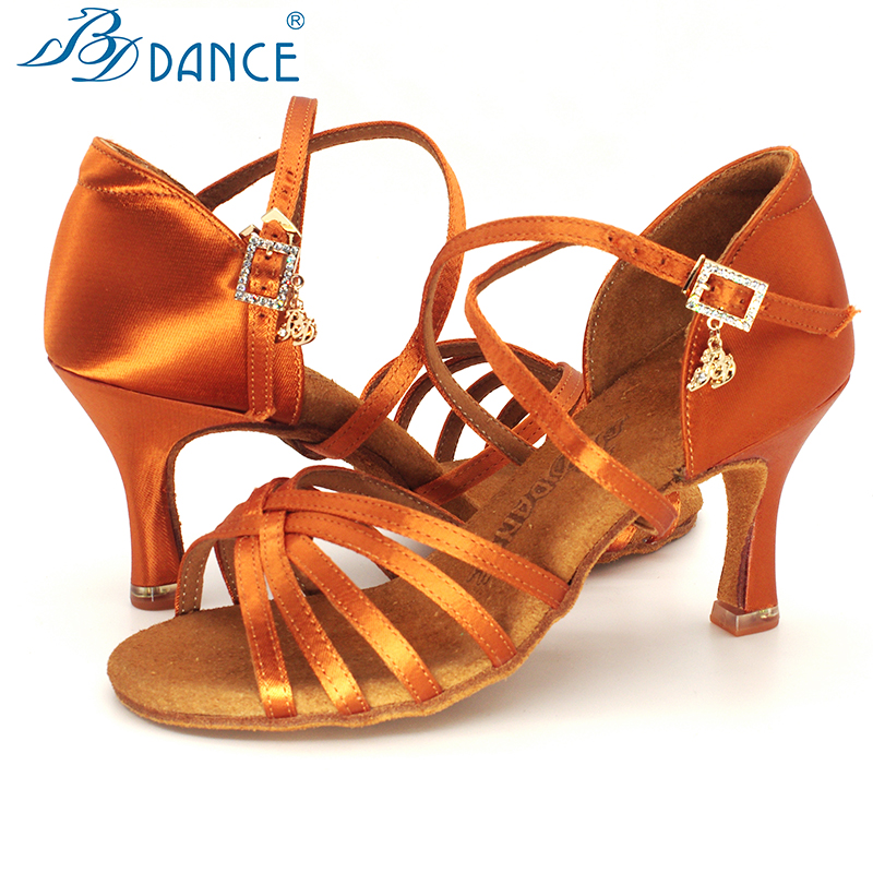 BDDANCE Latein-Tanzschuhe, authentische Damen-Erwachsene, neuer High-Heel, weicher Boden, nationale Standard-Übungssandalen, Diamant-Bajonett 216