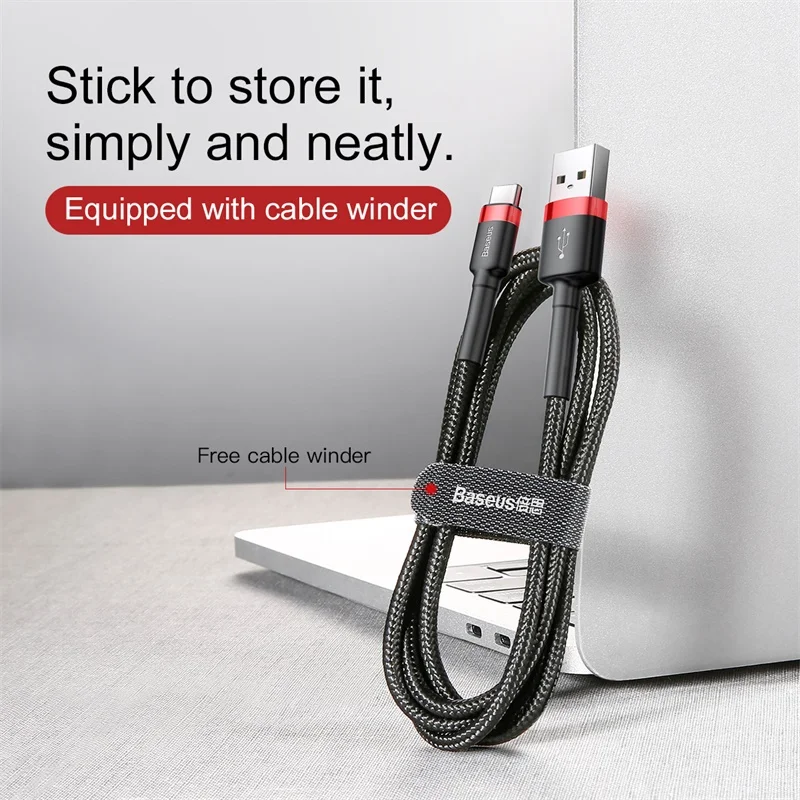 Baseus USB Type C Кабель для быстрой зарядки Зарядное устройство USB C Тип-C Провод Шнур для Samsung S22 S10 Xiaomi POCO Huawei USB C Кабель для передачи данных 3 м