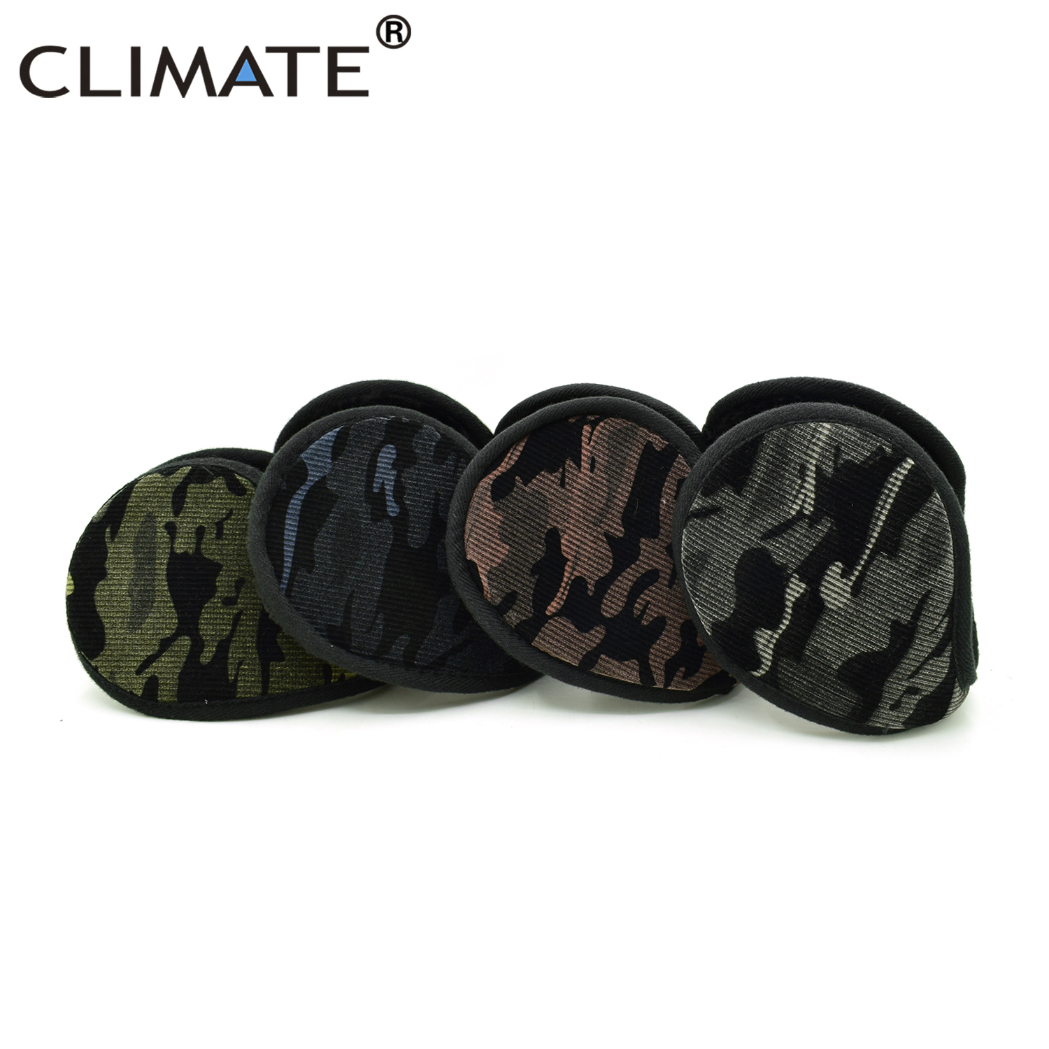 CLIMATE Men Camouflage Earmuffs ผู้ชายฤดูหนาวหูอุ่นฝาครอบ Camou Muff Cool ใหม่ Warm Ear Muff ทหารหู Muffs สําหรับผู้ชายผู้หญิง