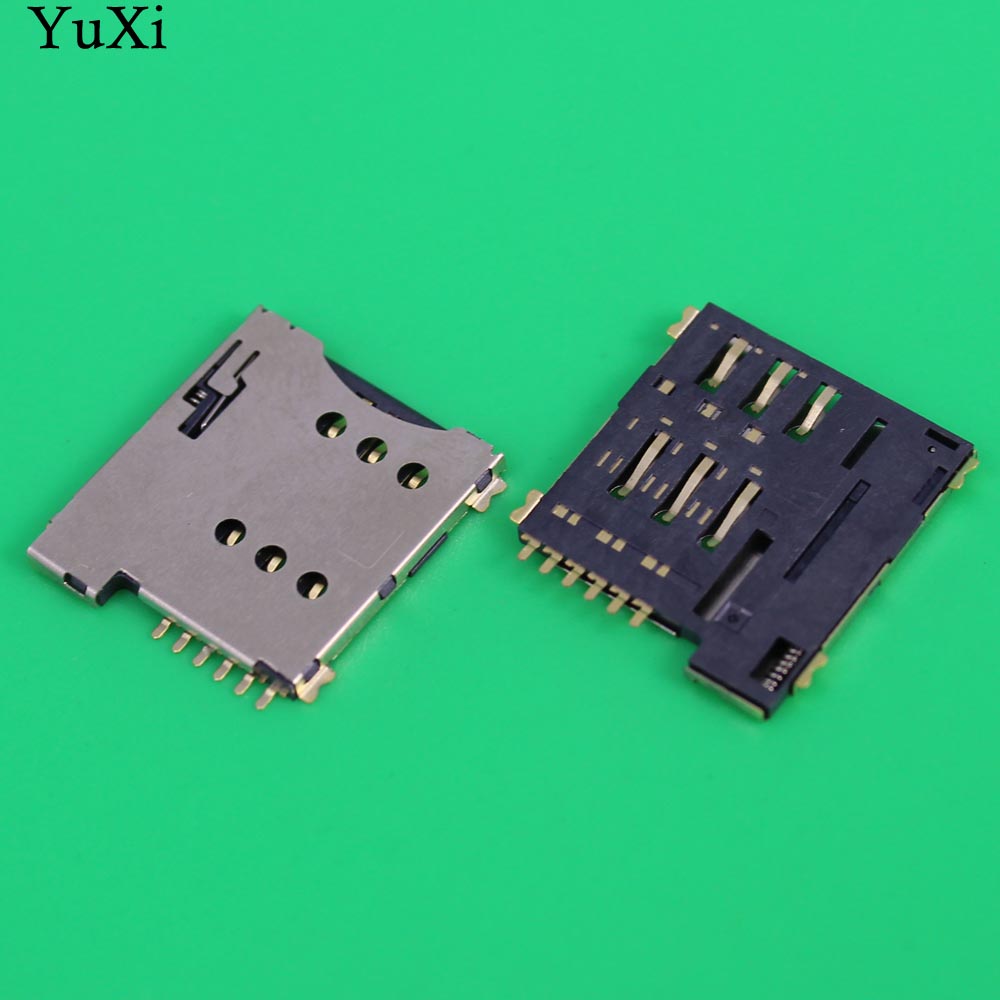 YuXi 6pin Push Micro Sim Card Socket Holder Slot Ersatzstecker
