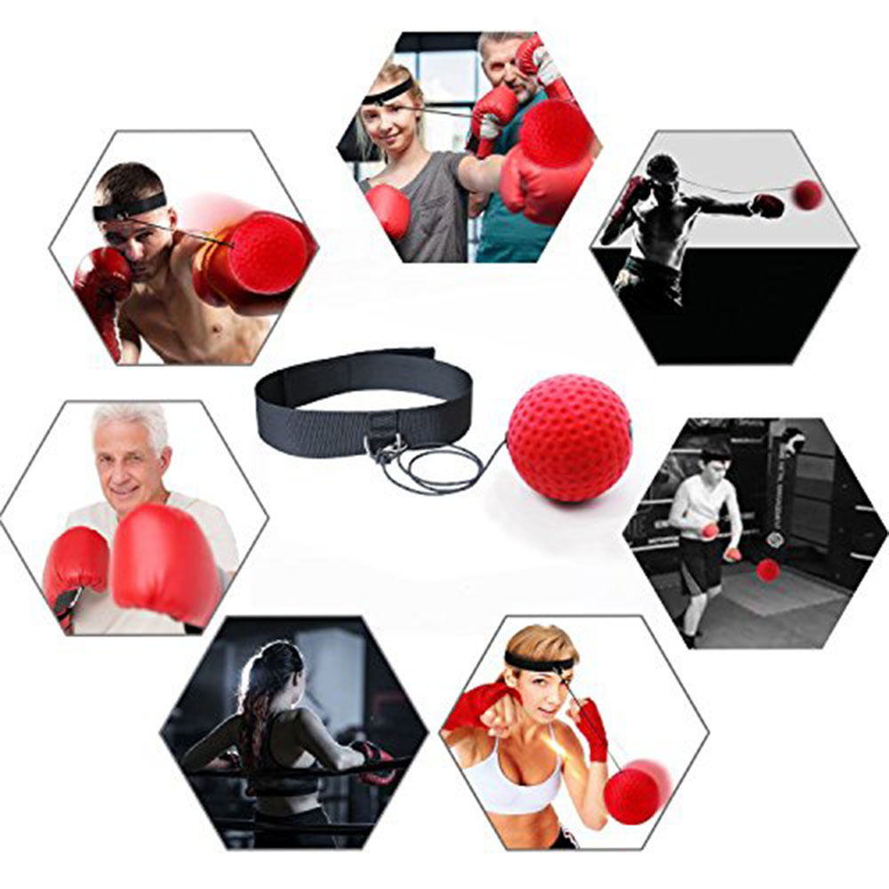Boxen Magic Ball Reflex Geschwindigkeit Training Mit Stirnband Boxen Punching Bälle Hand Auge Koordination Fitness Kampfkunst Liefert