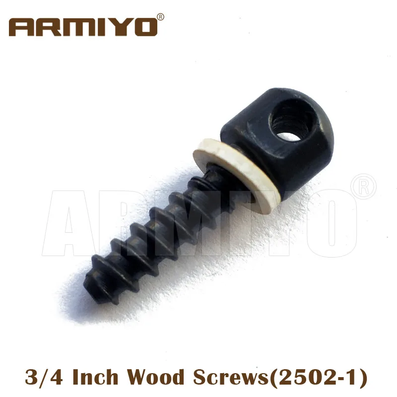 Armiyo Tactical 1/2 "3/4" śruby do drewna pasują do większości dwójbiegunów myśliwskich i akcesoriów do strzelania