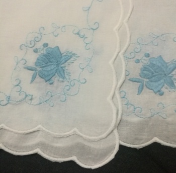 Набор из 12 носовых платков с цветочной вышивкой, 12x12 дюймов