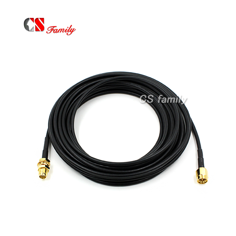 RG174 10 m SMA-Stecker auf SMA-Buchse, Verlängerungskabelantenne