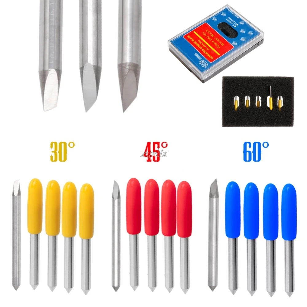 5Pcs 30 45 60 Degree Blade Cutting Plotter For Mimaki Vinyl Cutter Blade Set Whosale&Dropship