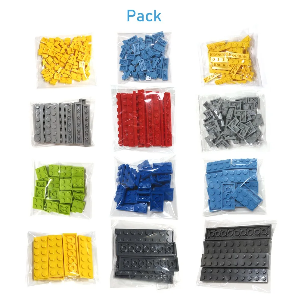 120 Chiếc DIY Khối Xây Dựng Mỏng Hình Viên Gạch 1X4 Chấm Giáo Dục Sáng Tạo Kích Thước Tương Thích Với 3710 Nhựa Đồ Chơi dành Cho Trẻ Em