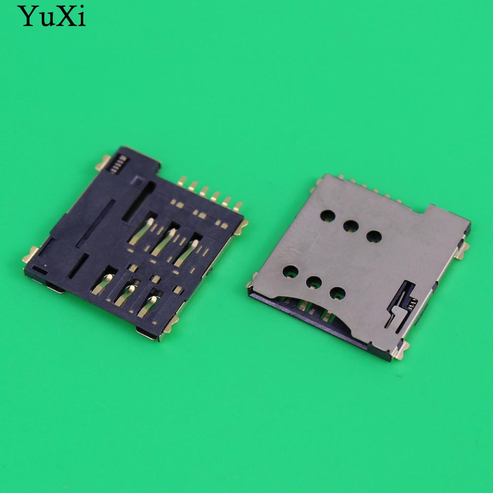 YuXi 6pin Push Micro Sim Card Socket Holder Slot Ersatzstecker