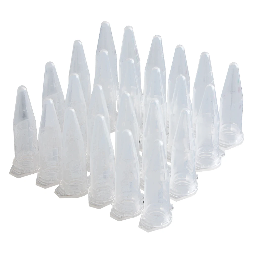100PCS 1.5ml Lab Mini di Plastica Provetta Da Centrifuga Fiala Snap Cap 42x11mm Trasparente
