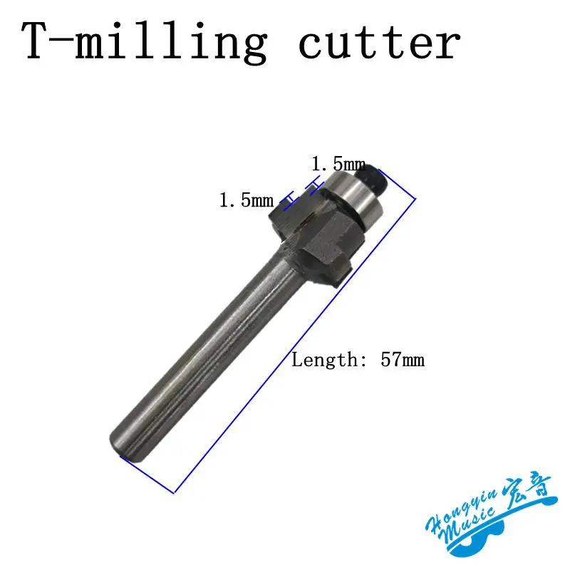 Đàn Guitar Viền Ốp Hoa Khe Cắm Dụng Cụ T-Dao Đàn Guitar Bộ Dụng Cụ Cắt Tỉa Máy 635 Chuck Với Đàn Guitar Dao Phay
