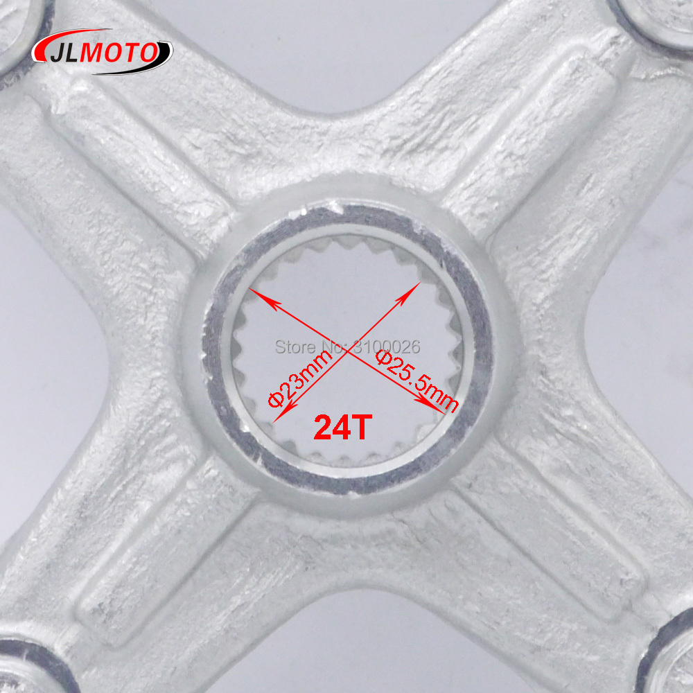 4 * M10 115mm 24T Hinterachse Radnabe Fit Für Motor 250s Yamaha Raptor ATV YFM 350 450 660 700 Mikilon Rapide 250S 1PE-F53K0-00