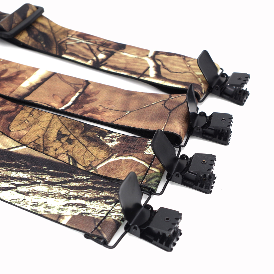 위장 멜빵 남자의 교정기 남성 빈티지 야외 스트랩 Bretelles 성인 4 클립 suspensorio Ligas Tirantes 5*120cm