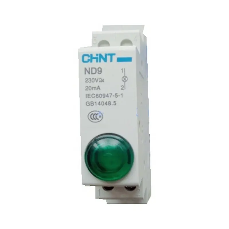 CHINT Din Rail Gắn Kết DẪN Tín Hiệu Đèn ND9 Loạt AC 220 V Cho Thấy Chỉ Pilot Đèn