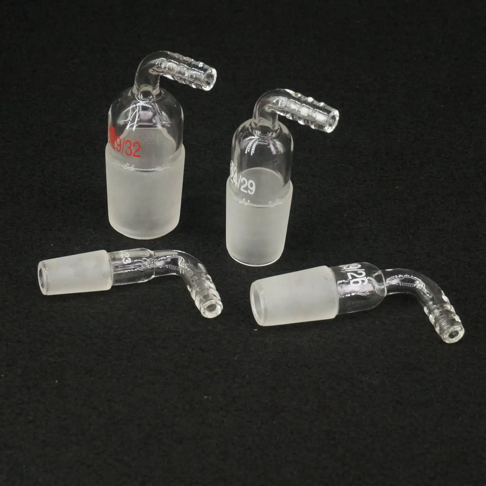 14/23 19/26 24/29 29/32 Joint 90 Degree Bend 7-8mm Hose Inlet Connection Adapter Laboratory Lab