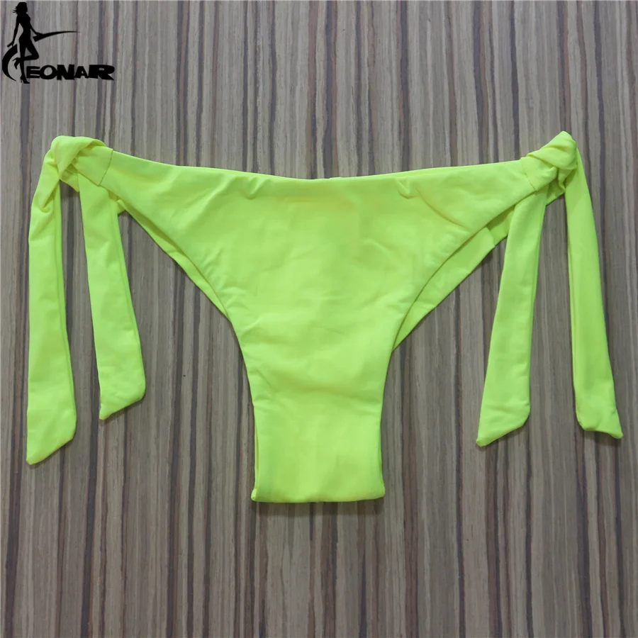 Sexy solide string Bikini coupe brésilienne maillots de bain femmes bas réglable slips maillot de bain culottes sous-vêtements string maillot de bain