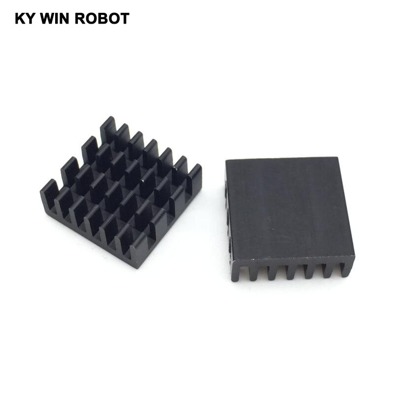 5 teile/los Aluminium Kühlung kühlkörper 14x14x6MM Schwarz Chipsatz RAM Kühlkörper Heizkörper routing katze gewidmet chip