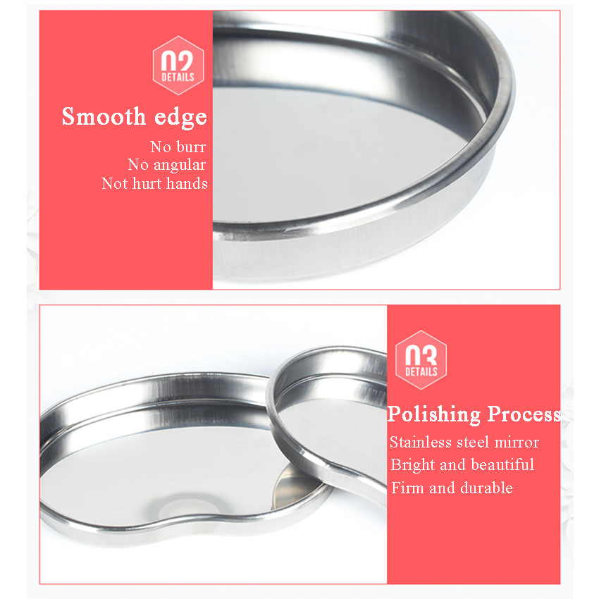 สแตนเลสสตีลแผ่นทางการแพทย์ผ่าตัดดัดถาดฆ่าเชื้อ Eyebrow Lip แต่งหน้า Body Art ทันตกรรม Tattoo อุปกรณ์เสริม