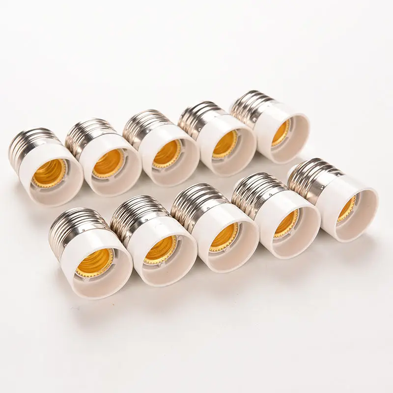 5 unids/lote E27 a E14 portalámparas convertidor enchufe conversión bombilla tipo Base adaptador portalámparas convertidores ignífugos