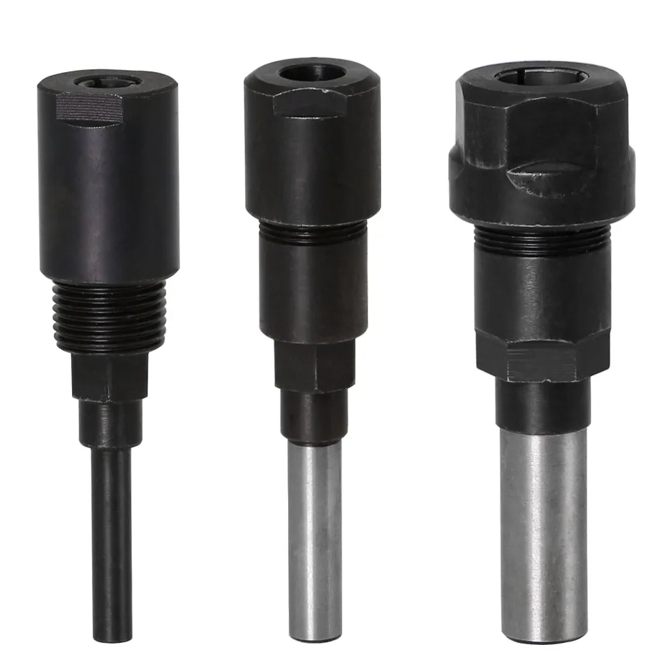 1PC 1/4" 8mm 12mm 1/2"Shank high quality bits Router Collet Extension Engraving machine extension rod