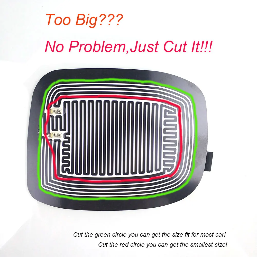 Universal DC 12V  Car Wing Mirror Heated Pad Quick Warm Heated mirrors Defogger Remove Ice\Rain\Frost Safe Driving