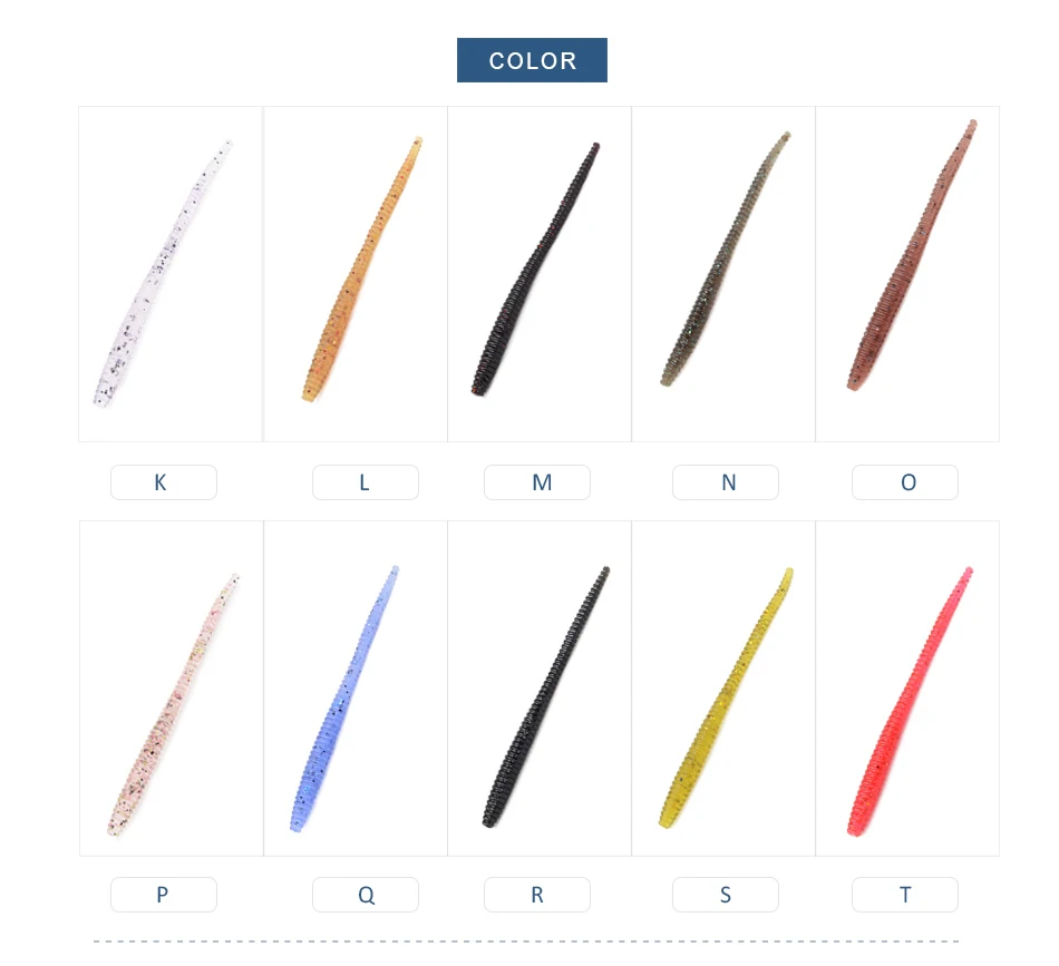 MEREDITH Chậm SinkingTrout Con Sâu Mồi Câu Mềm 60Mm 80Mm Nhân Tạo Mồi Câu Cá Biển Sâu Giun Đất Câu Cá Mềm Mồi Wobblers