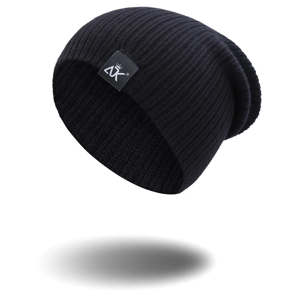COKK-gorro de punto para mujer y hombre, gorro holgado informal, cálido, de ganchillo, barato, para invierno