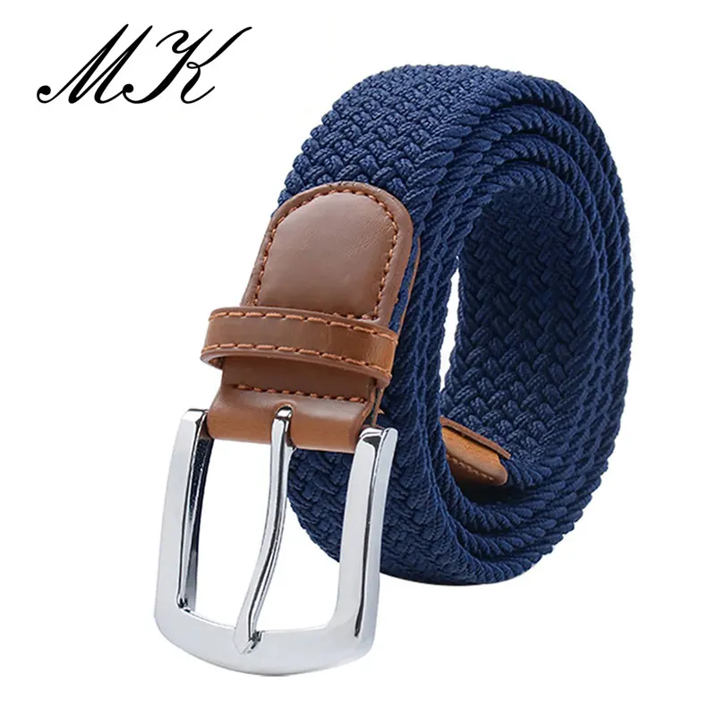 MaiKun Cinturones para hombres Cinturón con hebilla de metal Cinturón elástico para hombres Cinturón táctico militar