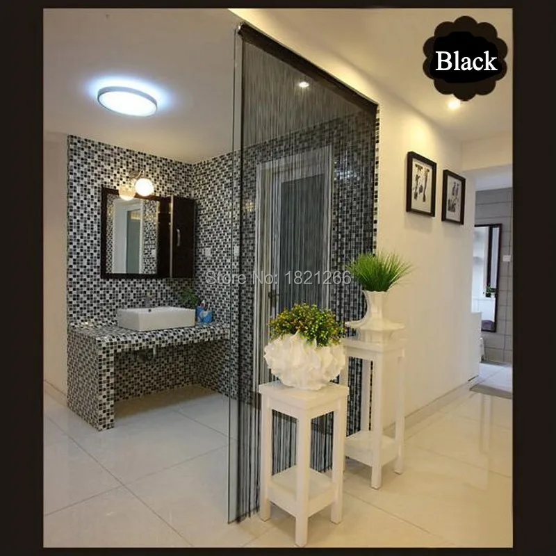 300X260Cm Chắc Chắn Màu Màn Sọc Trắng Trống Xám Dây Chuyền Cổ Điển Màn Cửa Sổ Mù Valance Phòng Bộ Chia Cửa trang Trí