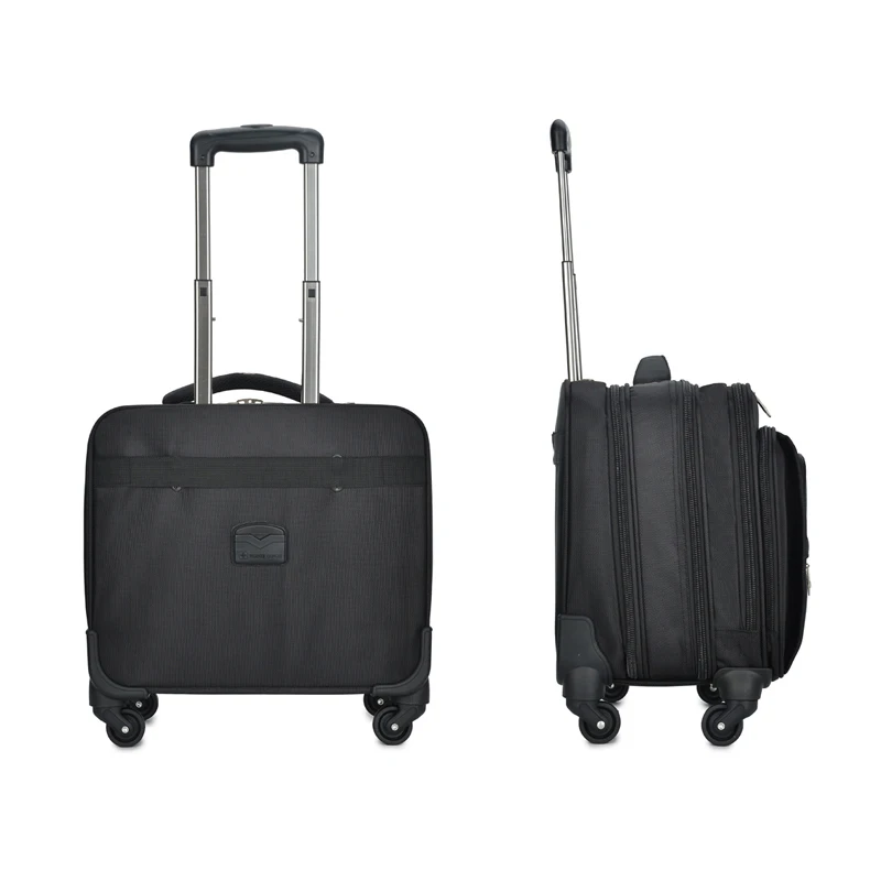 ธุรกิจใหม่ Oxford กระเป๋าเดินทางแบบลากล้อ18นิ้วผู้ชาย Multifunction Carry บนล้อกระเป๋ารถเข็น Vs กระเป๋าเดินทาง Trunk