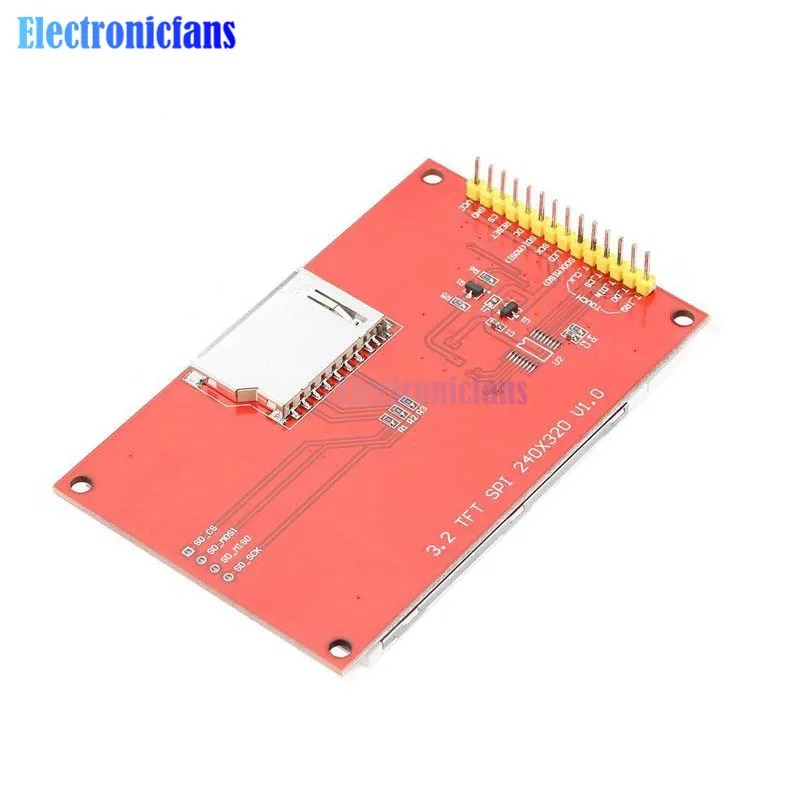 Pantalla de módulo LCD TFT de 3,2 pulgadas, 320x240, con controlador de Panel táctil IC ILI9341 240(RGB)* interfaz SPI 320 (9 IO) para MCU