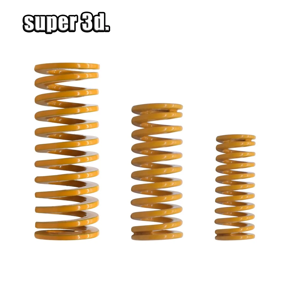 3D ชิ้นส่วนเครื่องพิมพ์ฤดูใบไม้ผลิสําหรับเตียงอุ่น Leveling Extruder strong ฤดูใบไม้ผลิ Bore 3/4/5 มม.เส้นผ่านศูนย์กลางภายนอก 6/8/10 มม.Length15/20/25 มม.