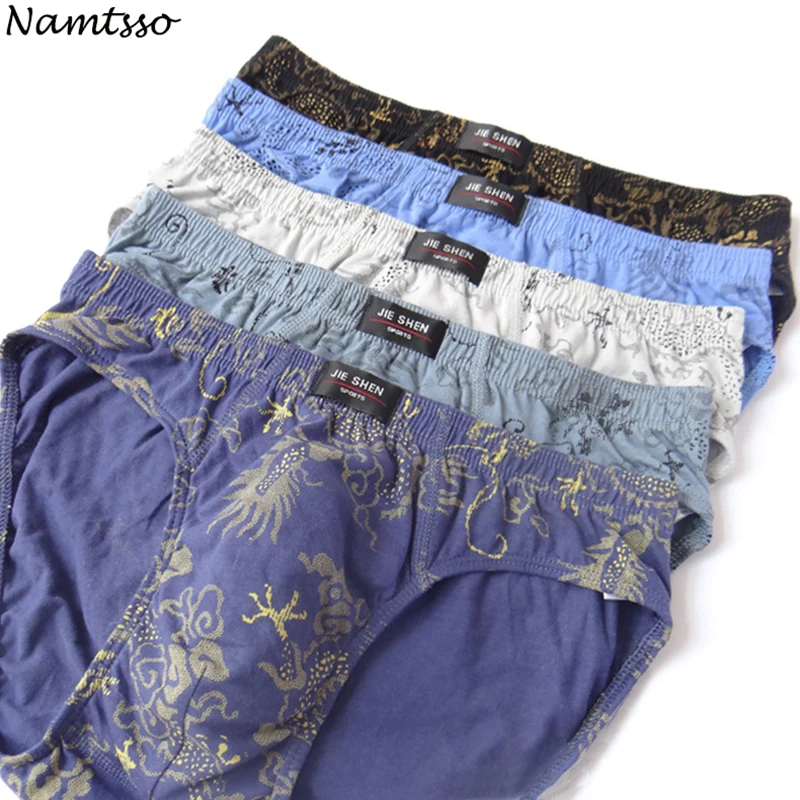 Bán 5 Cái Quần Lót 100% Cotton Cực Lớn Kích Thước Cặp Nam Nữ Nam In Hình Quần Lót