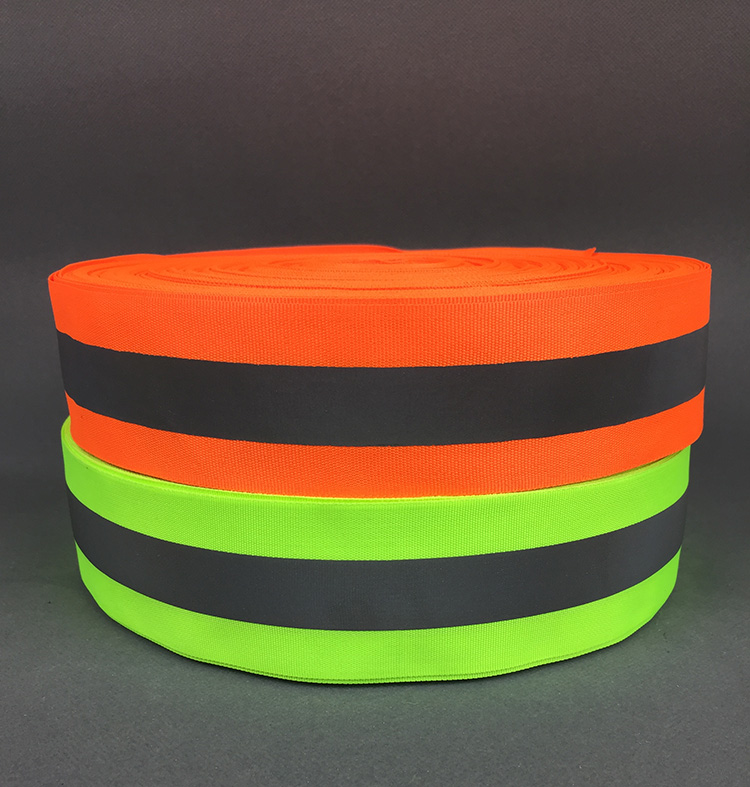 Светоотражающая лента из флуоресцентной ткани, длина 100 м, ширина 5 см * 2 см, отражающая полоса, окантовка, аксессуары