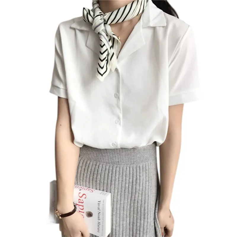 Moda manga comprida camisa casual blusa topos solto blusas femininas