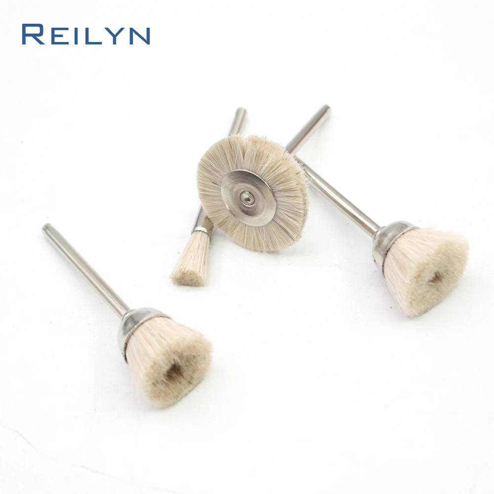 Rullo per lucidatura a rullo con spazzola in lana da 9 pezzi rullo per lucidatura a spazzola morbida per lucidatrice per utensile rotante dremel
