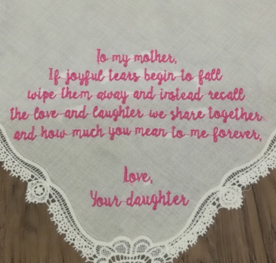 女性のためのパーソナライズされたレースのハンドバッグ,ウェディングギフト,結婚式のハンカチ,ママへのギフト,12個