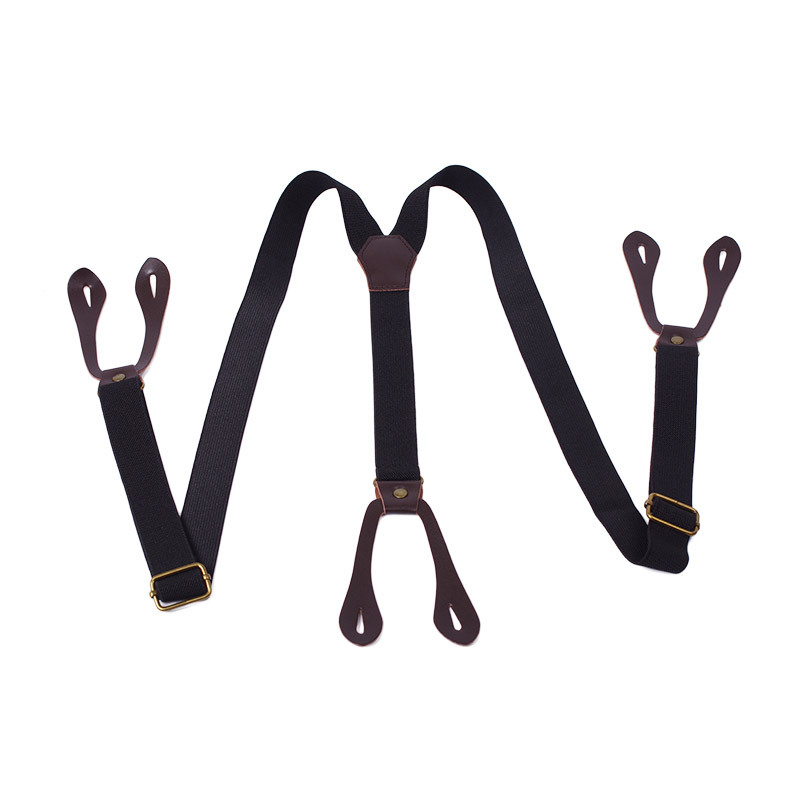 Modische Taste Band Gestreiften Reine Farbe Männer Extended Gürtel Strumpf Hemd Strumpfbänder Für Männer 1 stücke