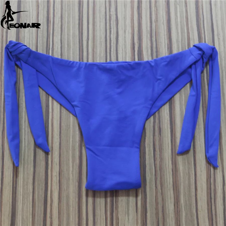 Sexy solide string Bikini coupe brésilienne maillots de bain femmes bas réglable slips maillot de bain culottes sous-vêtements string maillot de bain