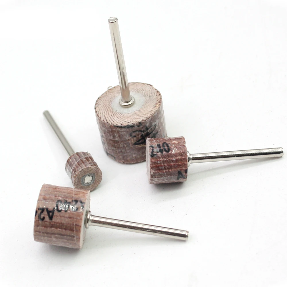 10Pcs Flap Wheels SandPaper Polishing Bits Grinding Head for Rotary Dremel Tools Abrasive for Woodworking Removing Rust and Burr