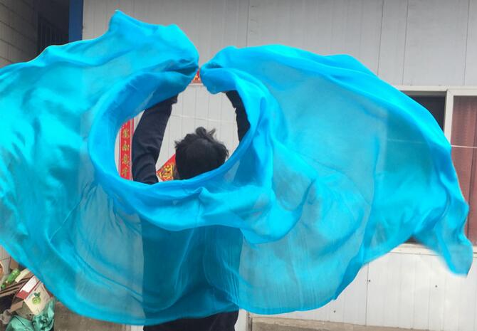 Aangepaste 250*114 cm Effen Zijden Sluiers Voor Buikdans Praktijk Props Vrouwen Sjaal Sluier Sjaal Paars Rood Blauw roze Effen Kleur