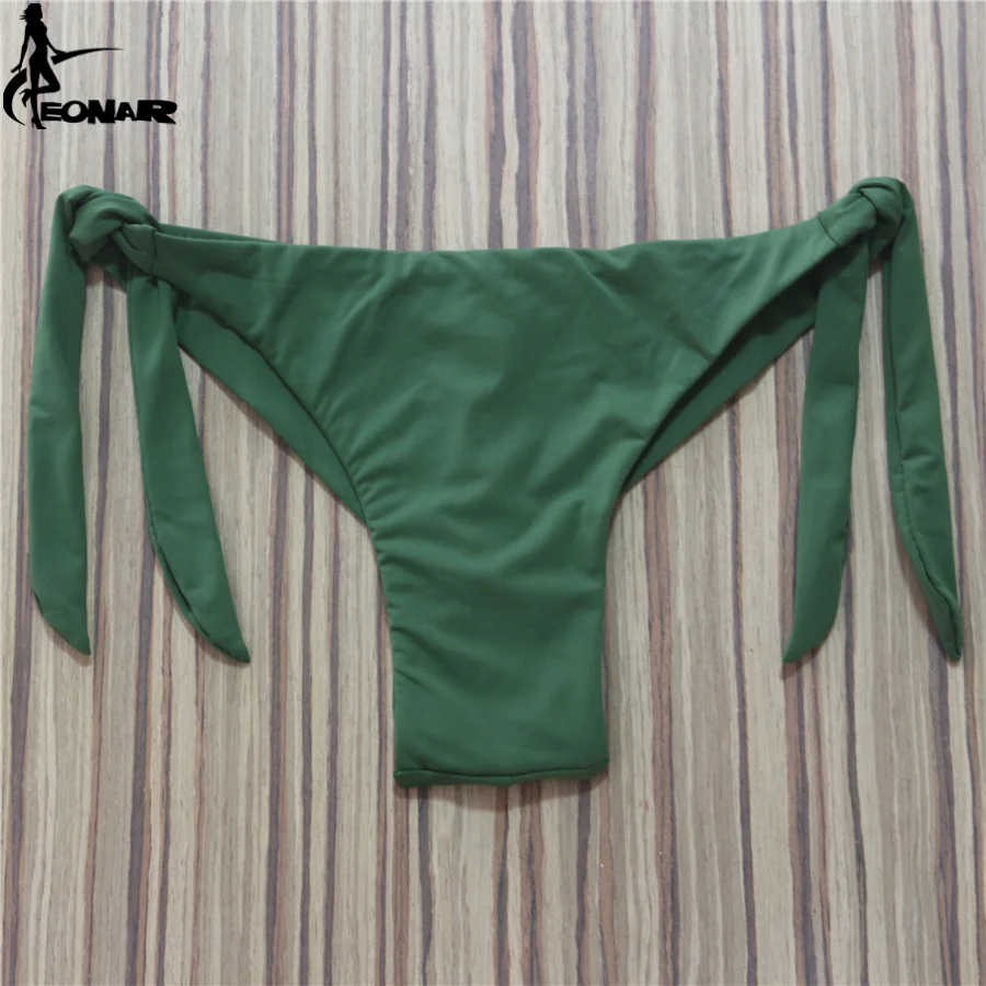 Sexy solide string Bikini coupe brésilienne maillots de bain femmes bas réglable slips maillot de bain culottes sous-vêtements string maillot de bain