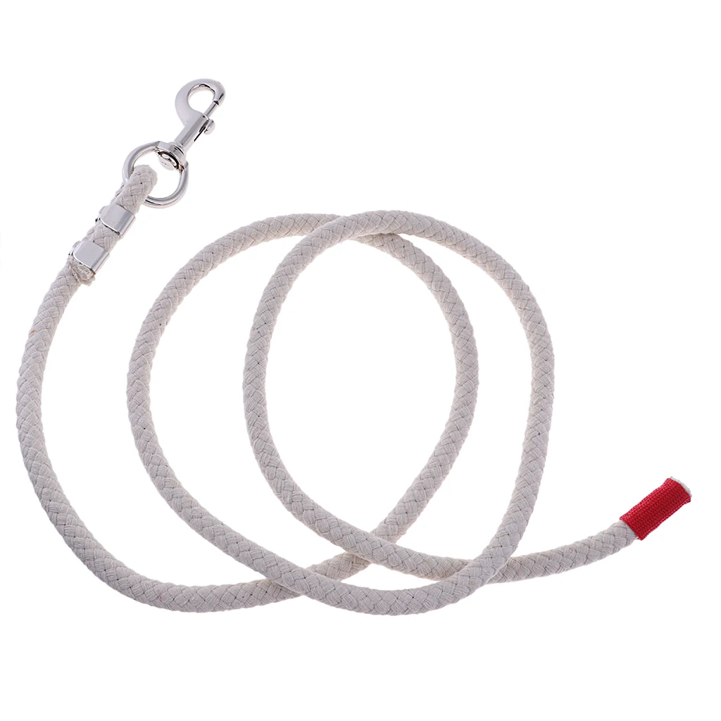 Pferd Baumwolle Blei Seil Halfter Frühling Haken Reit Versorgung Halfter Ausrüstung Für Pferd 14mm Durchmesser Schwarz/Weiß