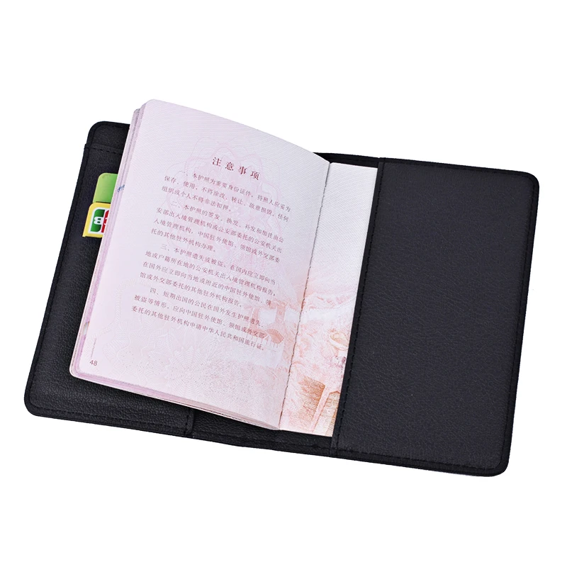 ปกหนังสือเดินทางหนังผู้หญิงผู้ถือหนังสือเดินทางท่องเที่ยวพร้อมผู้ถือบัตรเครดิตกระเป๋าสตางค์ Protector COVER Case