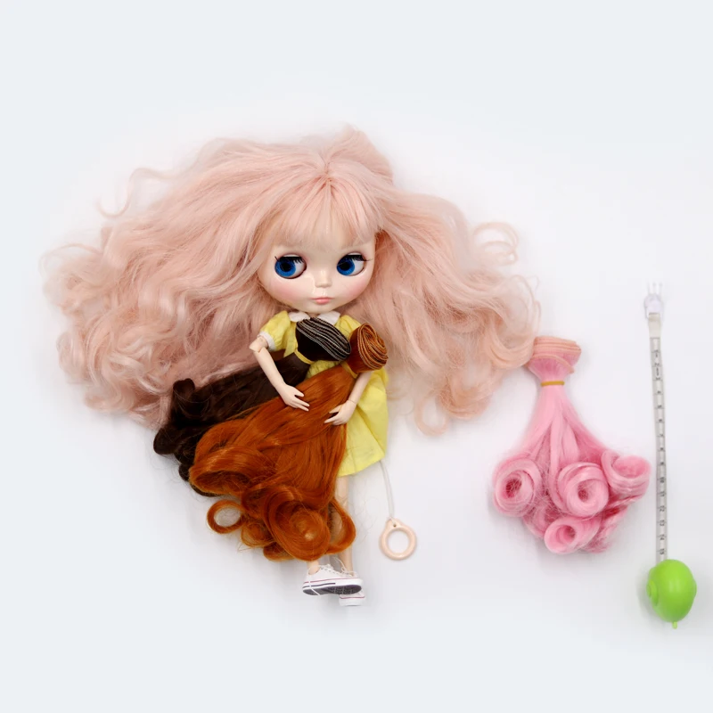 Msiredoll Bjd Tóc Giả Phụ Kiện 15*100CM 25*100CM Tóc Búp Bê Cho 1/3 1/4 1/6 1/12 Gradient màu Sắc Tự Nhiên Bjd Tóc Giả Tự Miễn Phí Vận Chuyển
