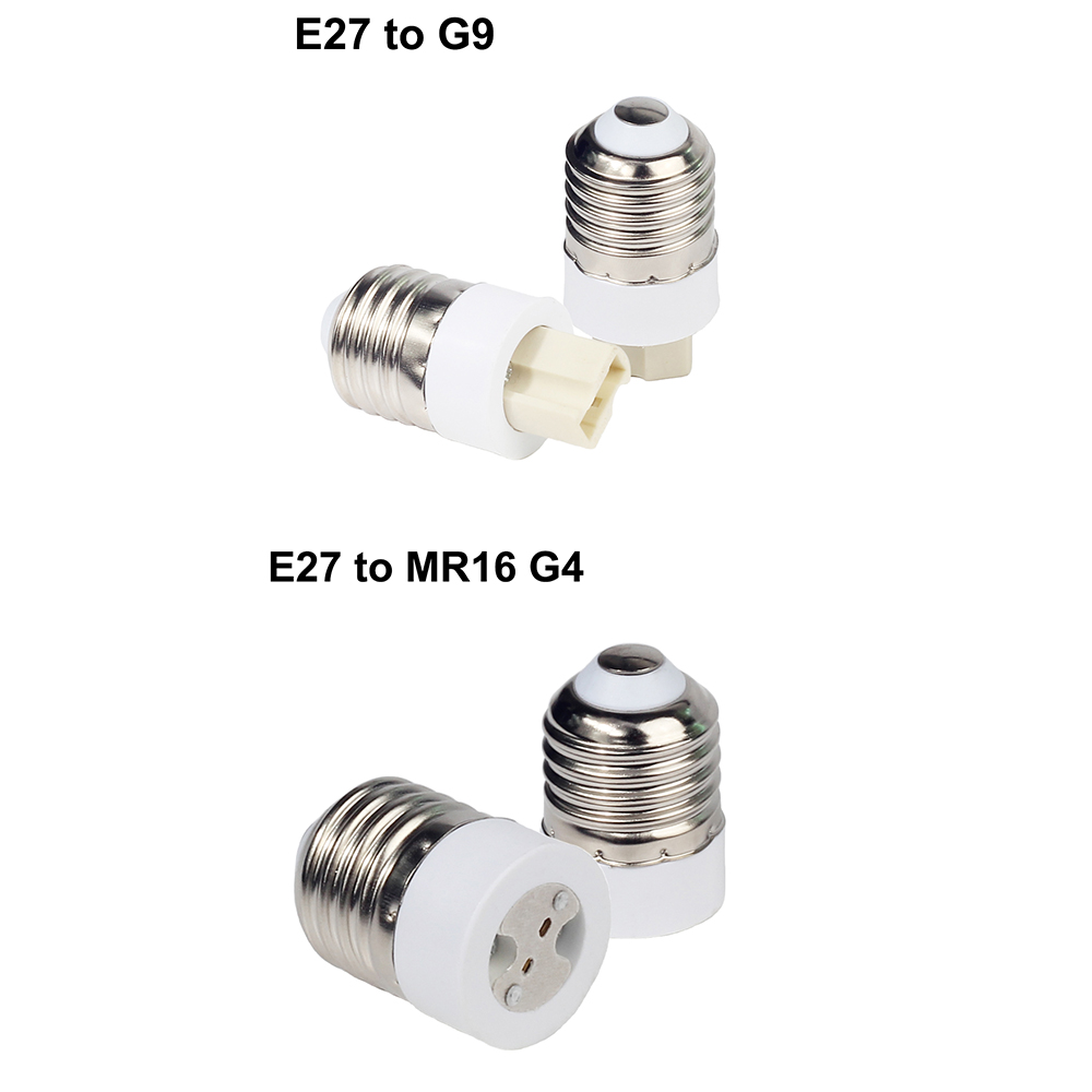 1PCS E27 Stecker auf E14 G9 E12 B22 G4 MR16 GU10 E40 Weibliche Lampe Basis Lampe Halter Konverter sockel Adapter Für LED Mais Birne licht