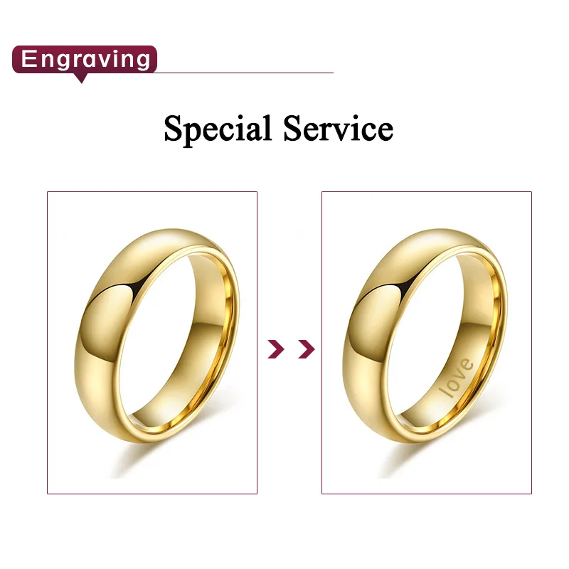 Vnox Paying for Engrave Service, Only for Personalized Customize Write Record Name Words Date, Do NOT Contain The Product