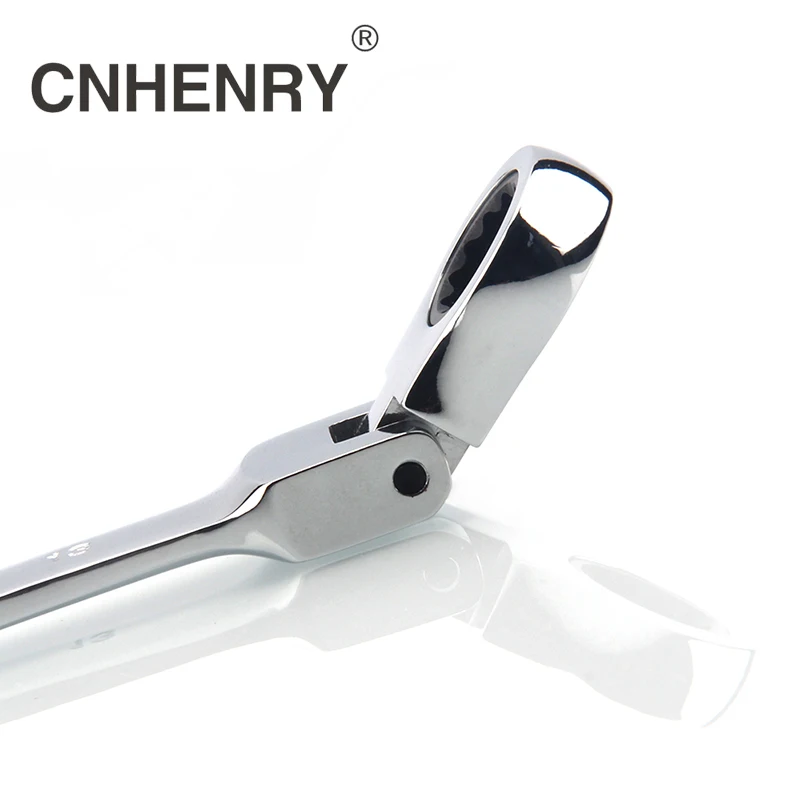 Llave de trinquete combinada de cabeza Reversible Flexible de una pieza de 8-25mm llaves universales herramientas de coche para reparación de automóviles