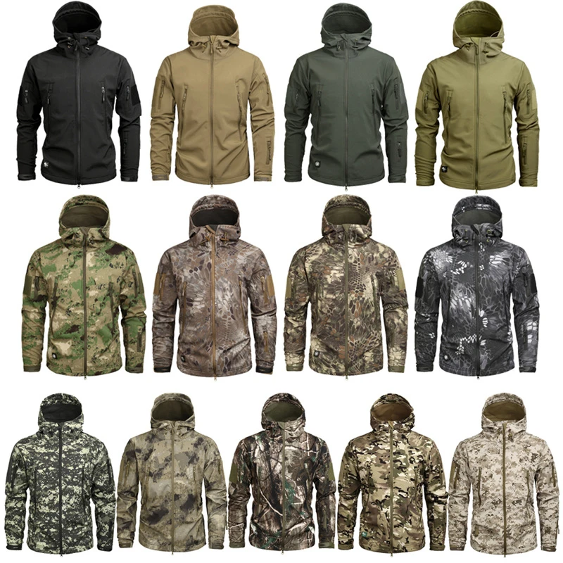 Mege Herren Fleece taktische Jacke Männer wasserdichte Soft shell Wind jacke Winter Kapuze Mantel Jagd Kleidung